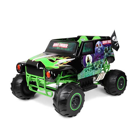 mini v8 grave digger|24v monster truck ride on.